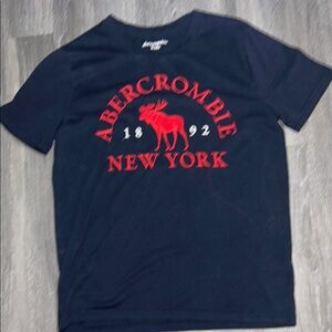 Abercrombie Kids Dark Blue Tee with Red Graphic